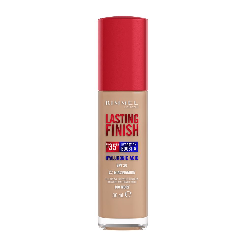 Rimmel Lasting Finish Hyaluronic SPF20 Podkład 100 Ivory