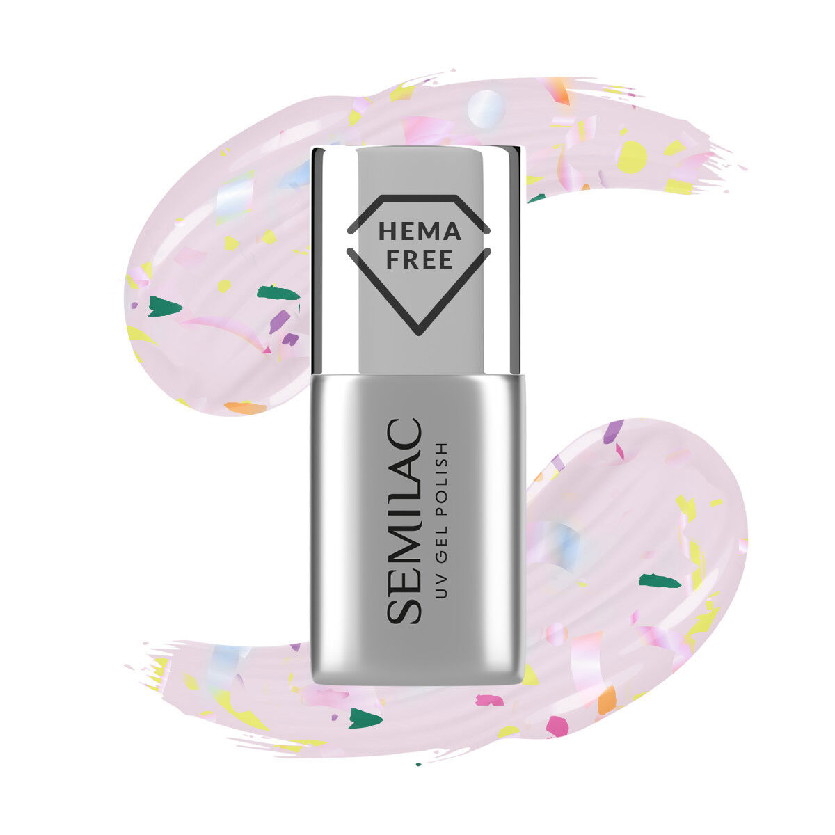 Semilac Top No Wipe Matte Violet Galaxy T 27 7ml