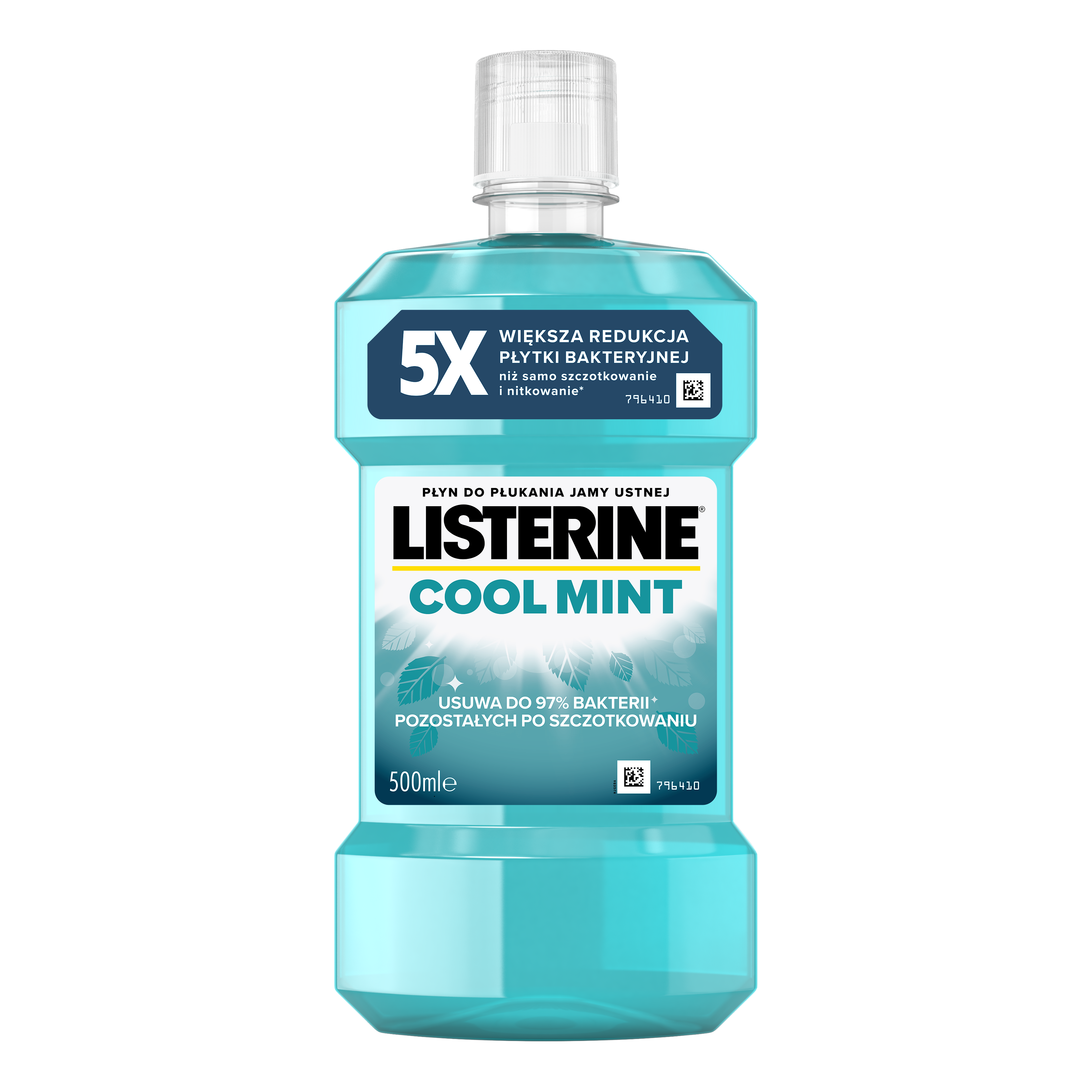 Listerine Cool Mint Płyn do Płukania Jamy Ustnej 500ml