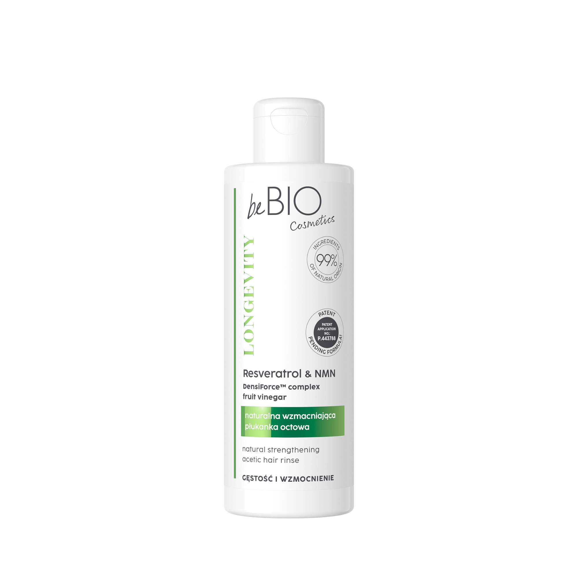 beBIO Longevity Gęstość i Wzmocnienie Płukanka Octowa 200ml