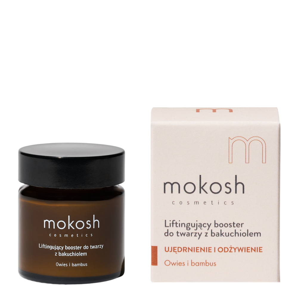 Mokosh Liftingujący Booster do Twarzy z Bakuchiolem Owies i Bambus 30ml