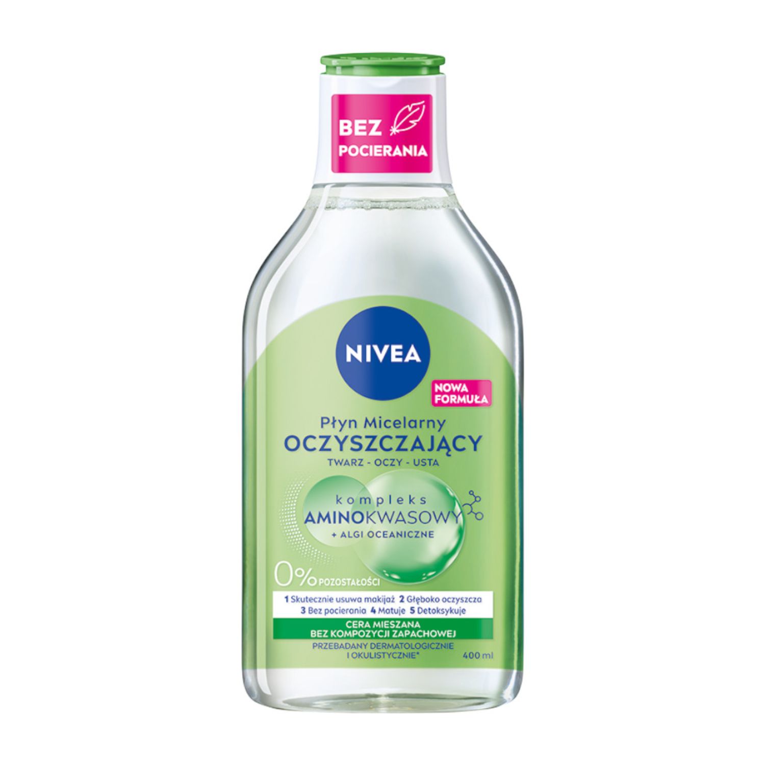 NIVEA Płyn Micelarny Oczyszczający Cera Mieszana 400ml
