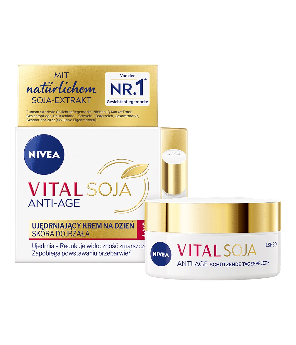 NIVEA Vital Soja Ujędrniający Krem na Dzień SPF30 Skóra Dojrzała 50ml