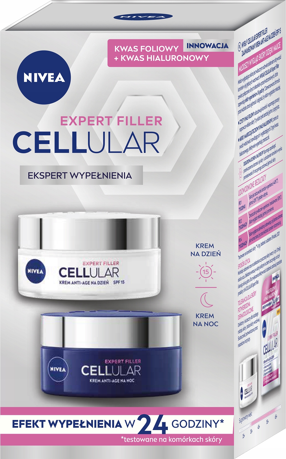 NIVEA 2 pack Cellular Filler Krem na Dzień i Krem na Noc (2 x 50ml)