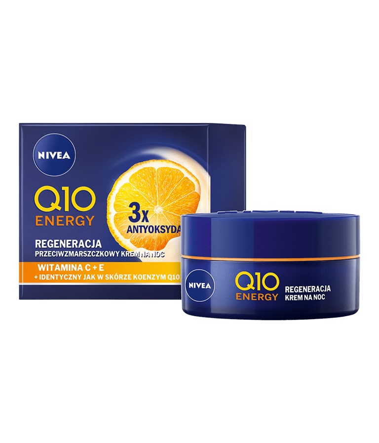 NIVEA Q10 Energy Regeneracja Przeciwzmarszczkowy Krem na Noc 50ml