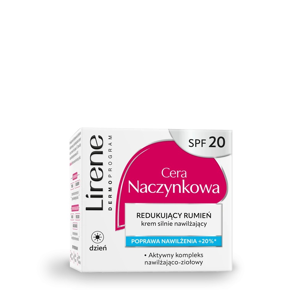 Lirene Cera Naczynkowa Nawilżający Krem do Twarzy SPF 20 50ml