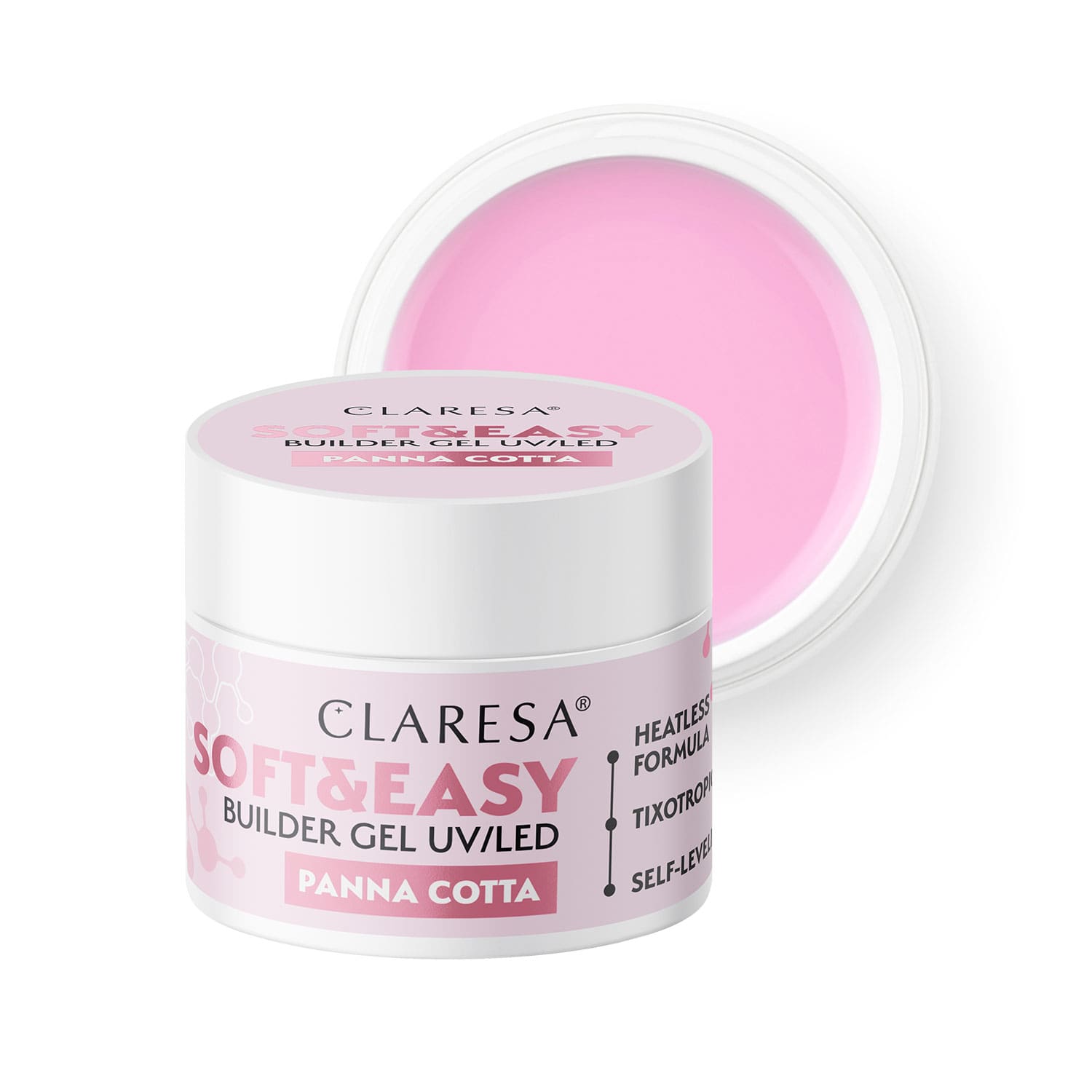 Claresa Żel Budujący Soft & Easy Panna Cotta 90g