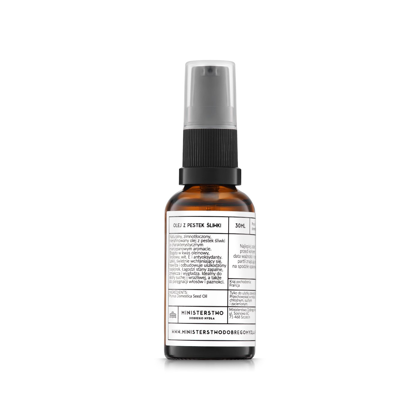 Ministerstwo Dobrego Mydła Olej z Pestek Śliwki 30ml
