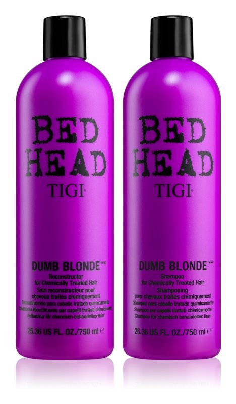 Tigi Bed Head Dumb Blonde Szampon + Odżywka do Włosów Blond 2x750ml