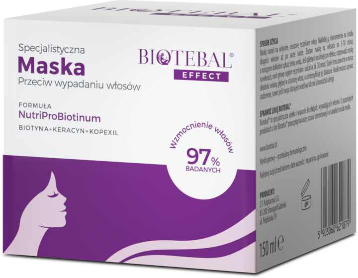 Biotebal Effect Maska Przeciw Wypadaniu Włosów 150ml