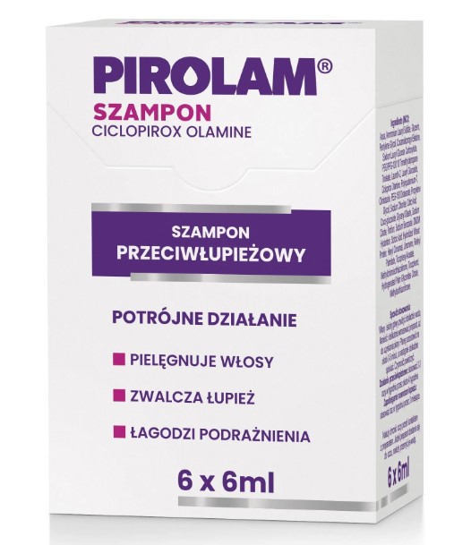 Pirolam Szampon Przeciwłupieżowy Saszetki 6x6ml