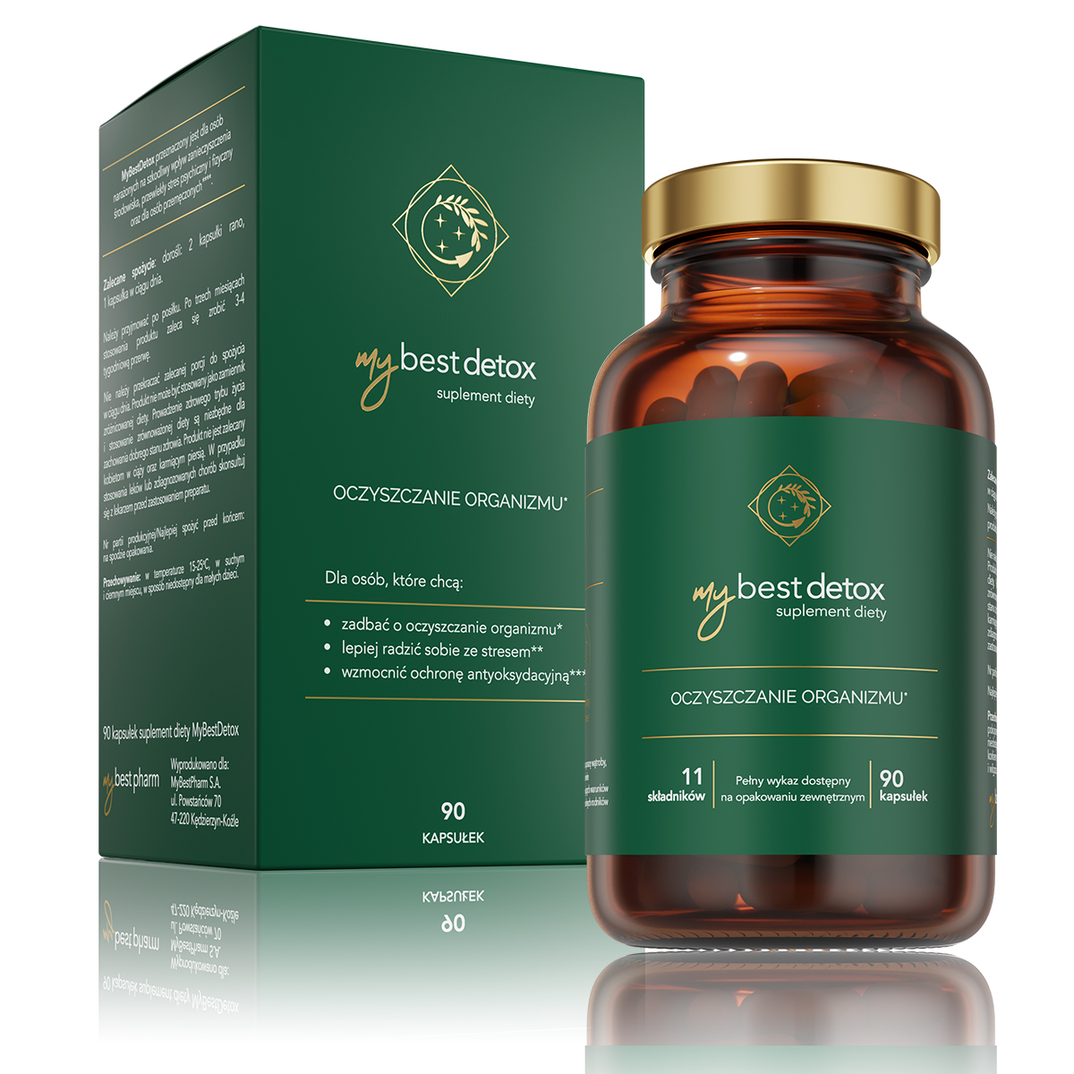 MyBestPharm MyBestDetox Suplement Diety 90 Kapsułek