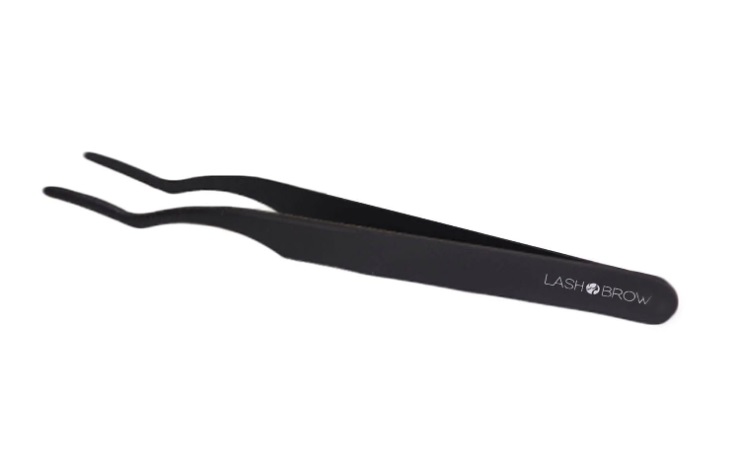 Lash Brow Pęseta Do Aplikacji Rzęs Black