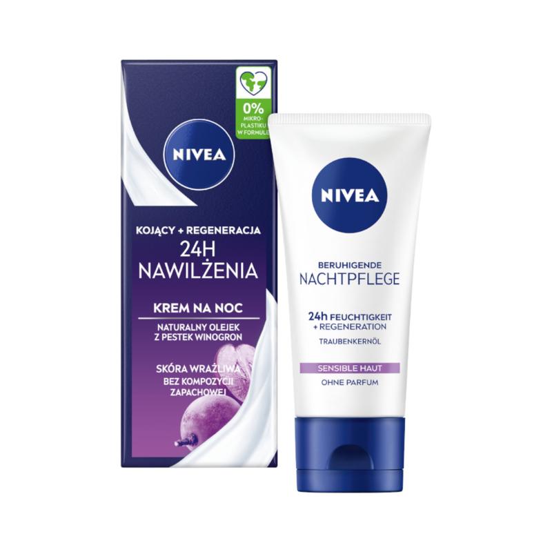 NIVEA 24H Nawilżenia Krem na Noc 50ml