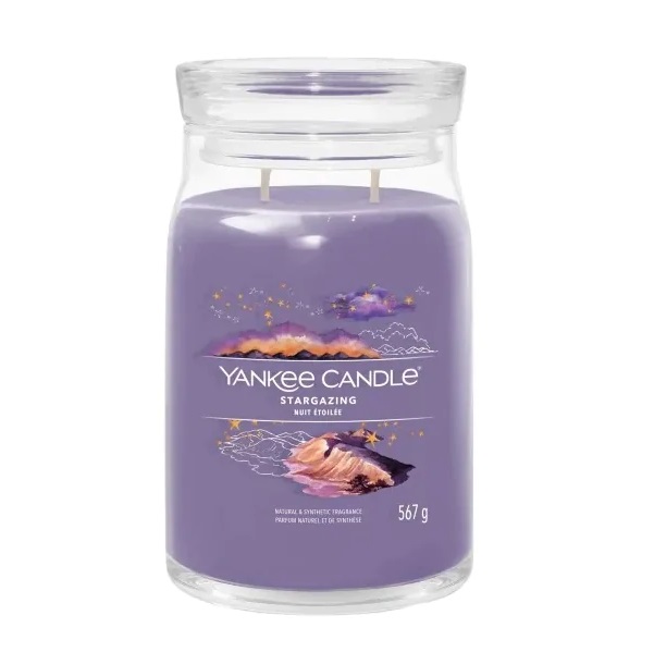 Yankee Candle Signature Świeca w Dużym Słoiku z Dwoma Knotami  Stargazing