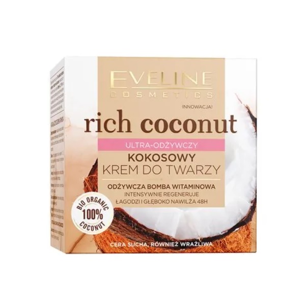 Eveline Rich Coconut Ultra-Odżywczy Krem do Twarzy 50ml