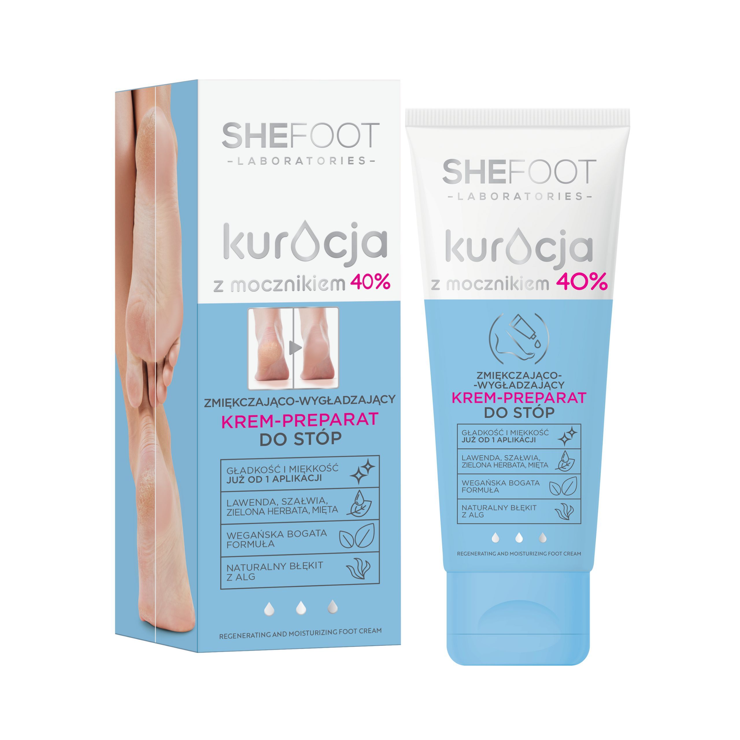 Kuracja z Mocznikiem 40% Krem do Stóp