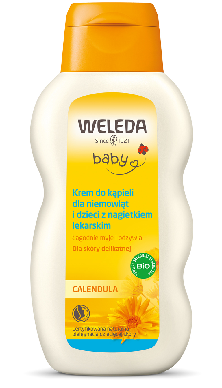 Weleda Baby Krem do Kąpieli dla Niemowląt i Dzieci z Nagietkiem Lekarskim 200ml