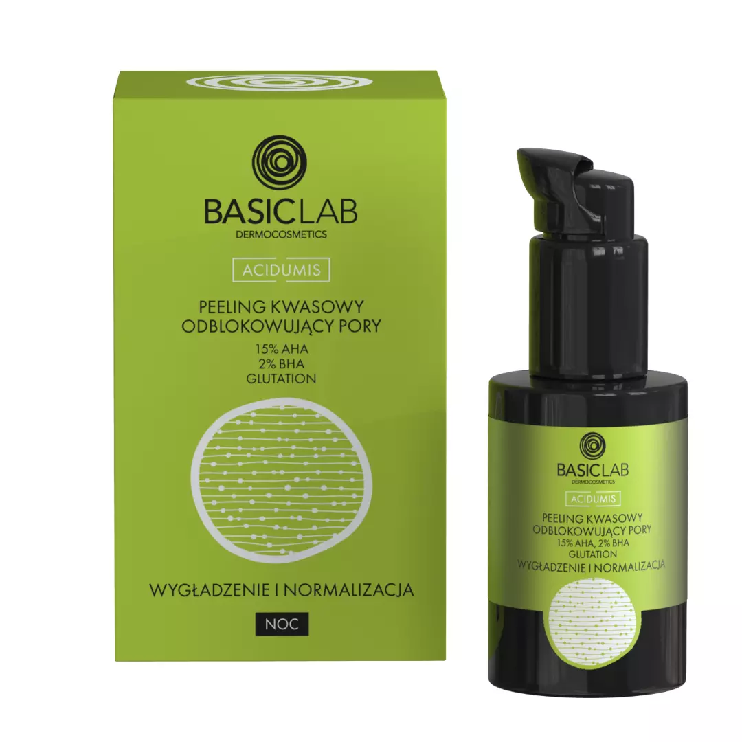BasicLab Peeling Kwasowy Odblokowujący Pory 30ml