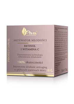 AVA Aktywator Młodości Krem do Twarzy Retinol i Witamina C 50ml