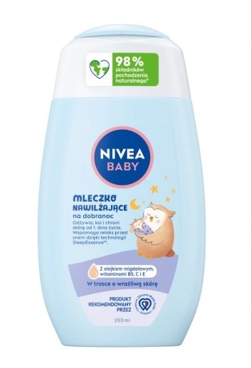 Baby nawilżające mleczko do ciała na dobranoc