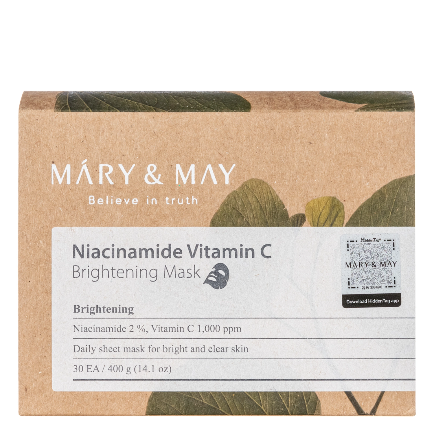 Mary & May Niacinamide Vitamin C Zestaw Masek do Twarzy 30 Sztuk