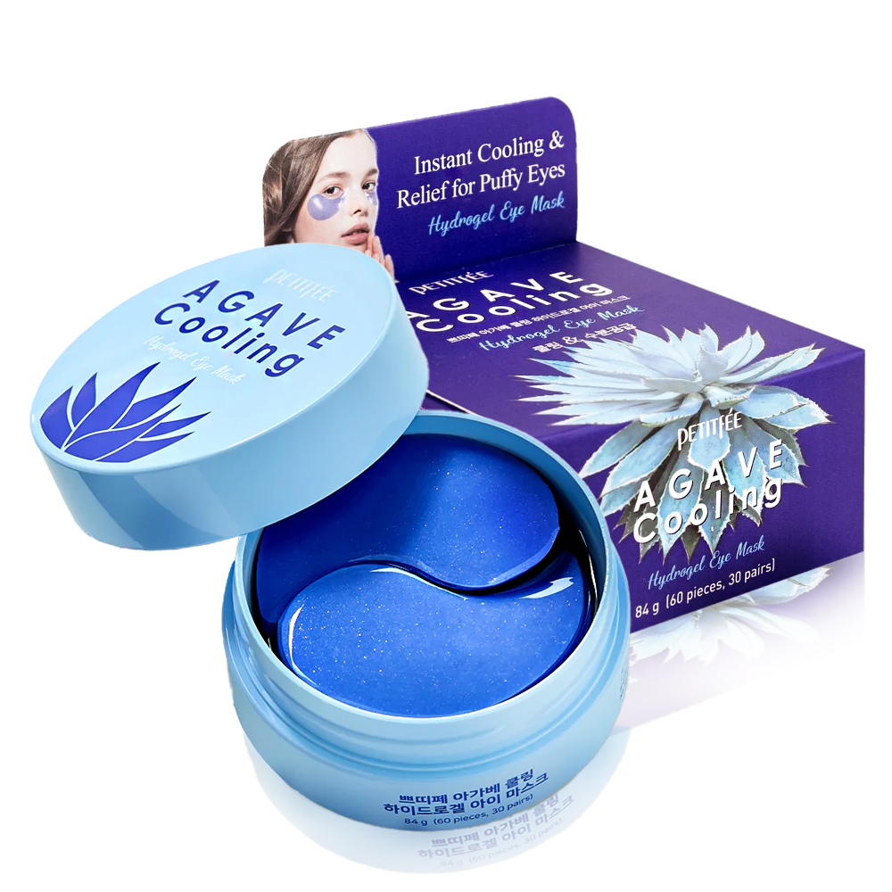 Petitfee Agave Cooling Płatki pod Oczy Kojące 60 Sztuk