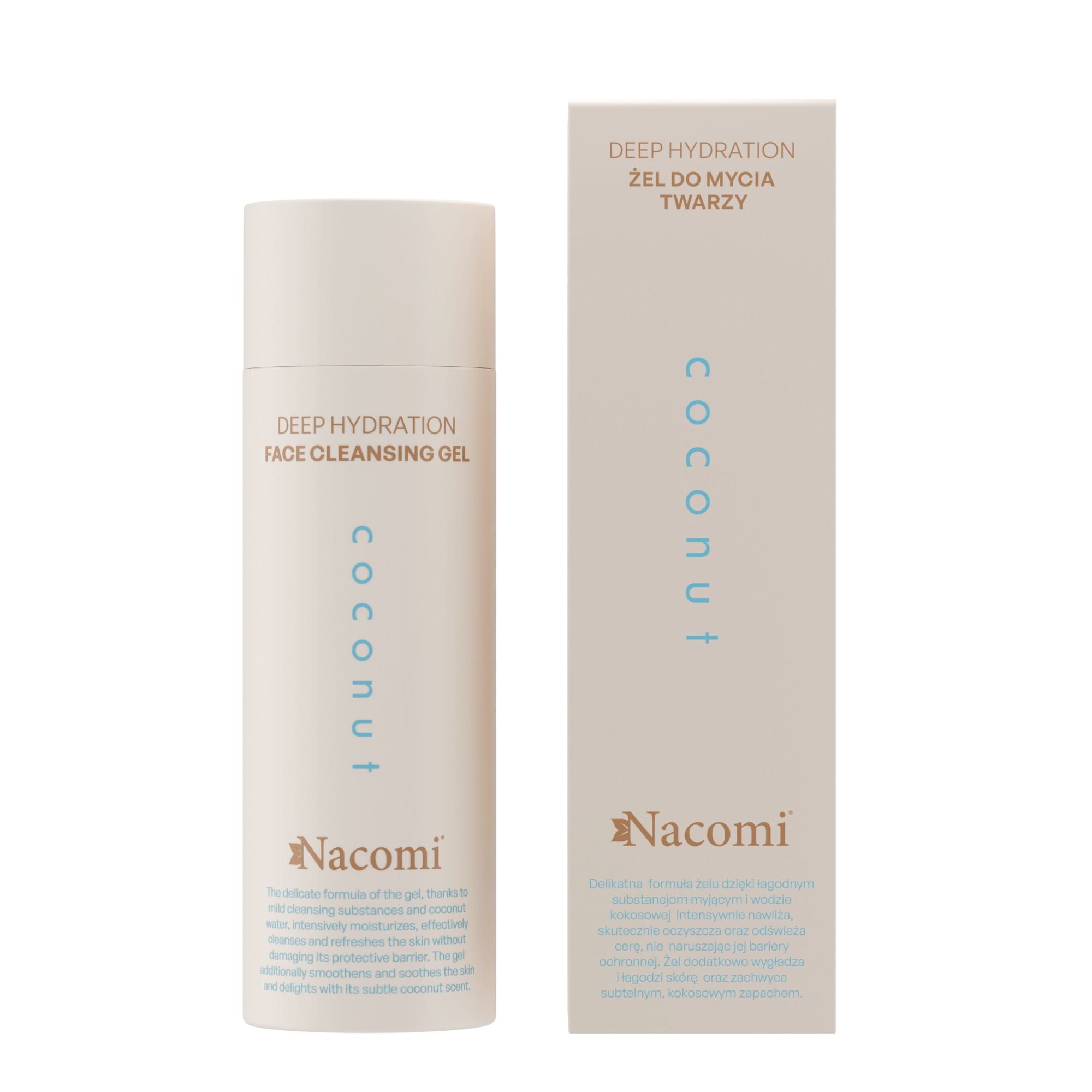 Nacomi Coconut Żel do Mycia Twarzy 140ml