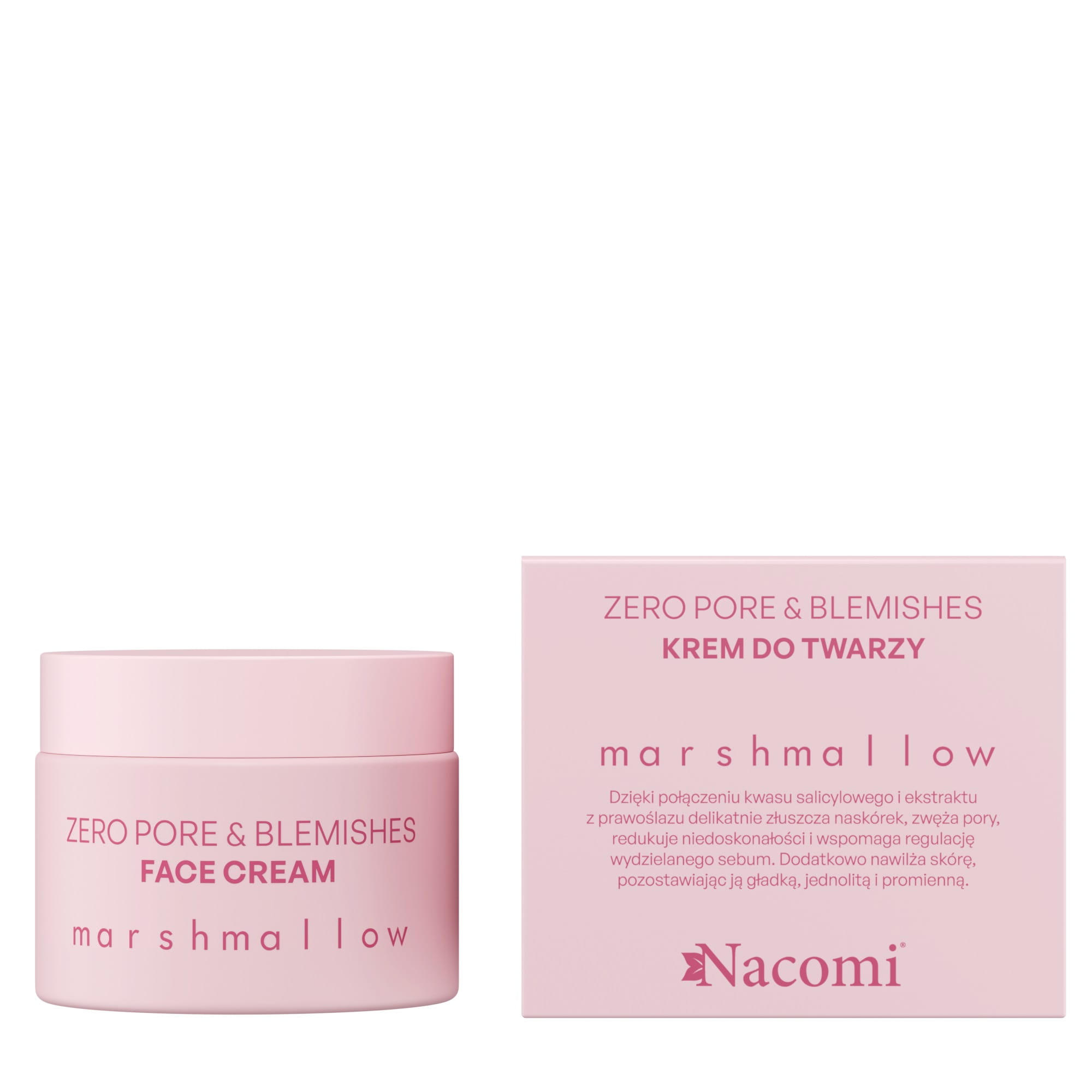 Nacomi Marshmallow Zero Pore & Blemishes Krem do Twarzy 40ml