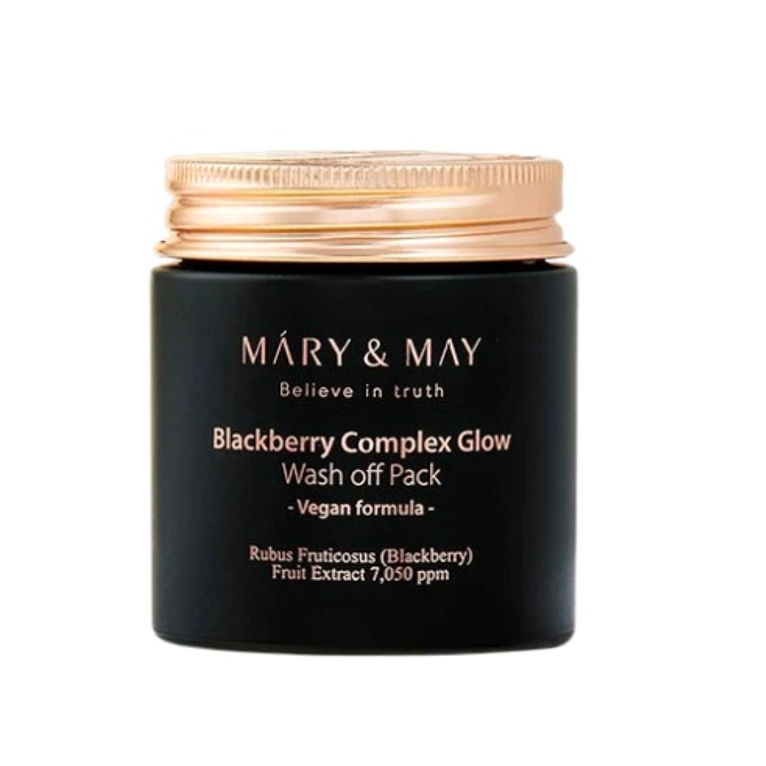 Mary & May Blackberry Complex Glow Wash Off Pack Maska z Glinką o Działaniu Rozświetlającym 125g