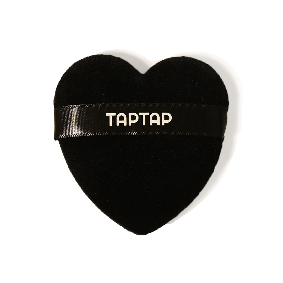 TAPTAP Puszek do Pudru Serce Czarne