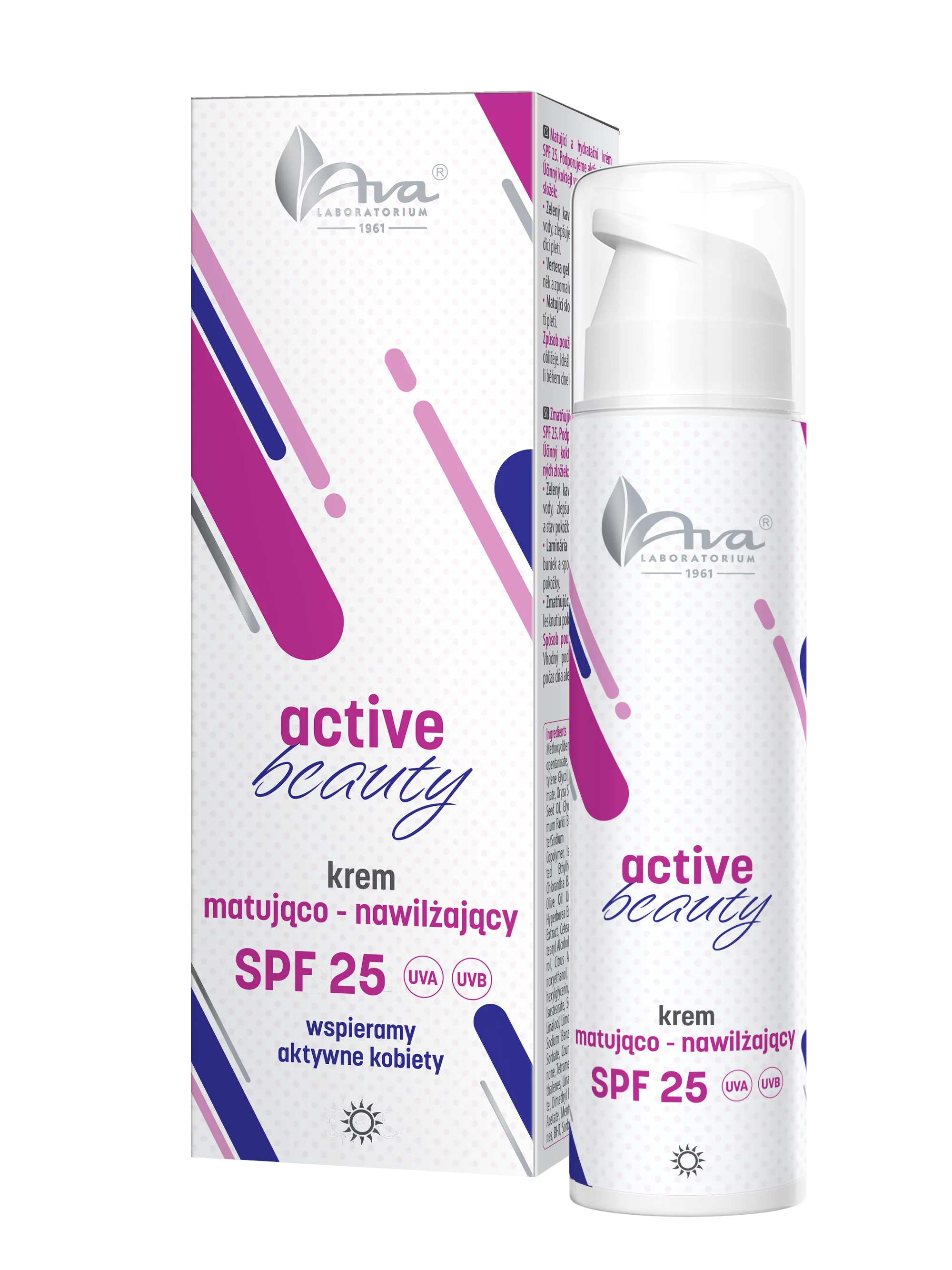 Ava Active Beauty Krem do Twarzy Matująco-Nawilżający SPF25 50ml