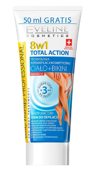 Eveline 8w1 Total Action Multifunkcyjny Krem do Depilacji