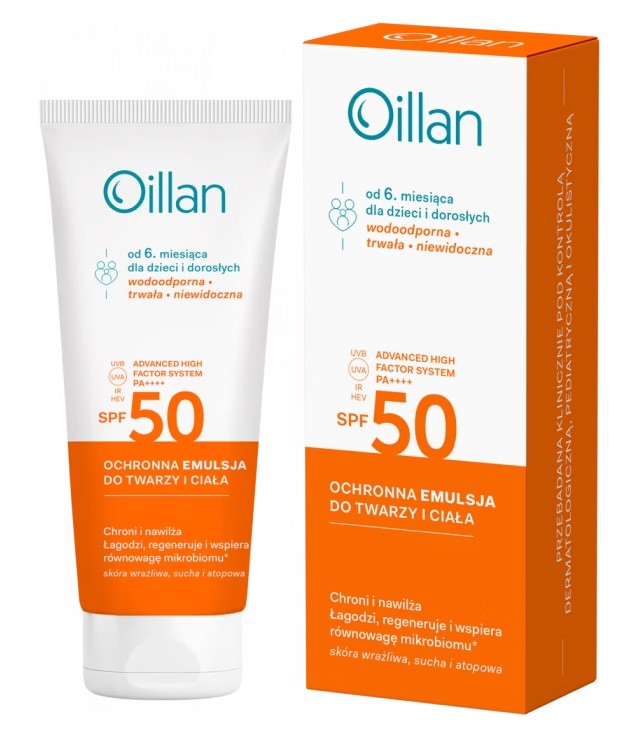 emulsja ochronna do twarzy i ciała SPF50+