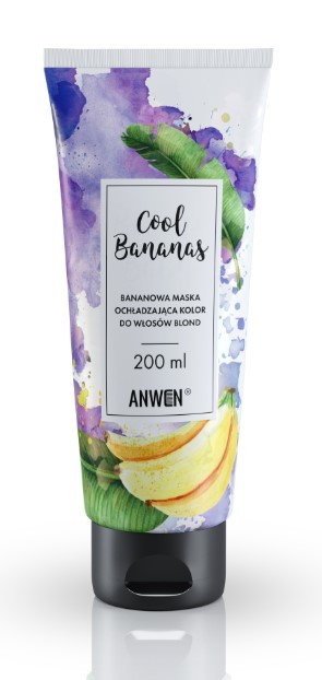 Anwen Cool Bananas Maska do Włosów Blond Ochładzająca Kolor 200ml