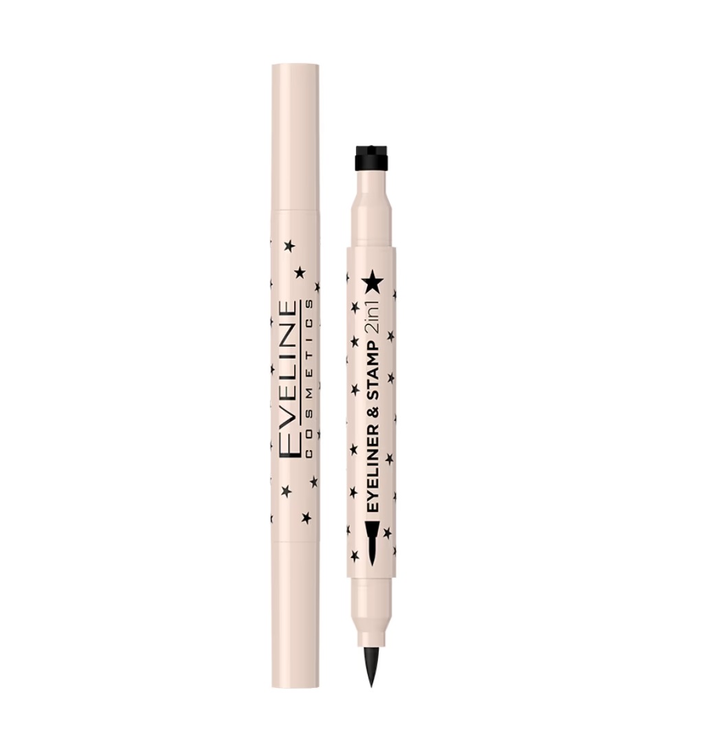 Eveline Eyeliner & Stamp 2w1 Eyeliner ze Stemplem Star Gwiazdka