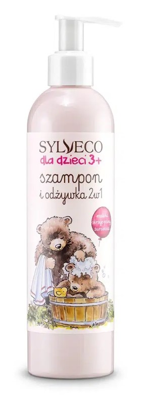 Sylveco dla Dzieci 3+ Szampon i Odżywka 2w1 Malina 300ml