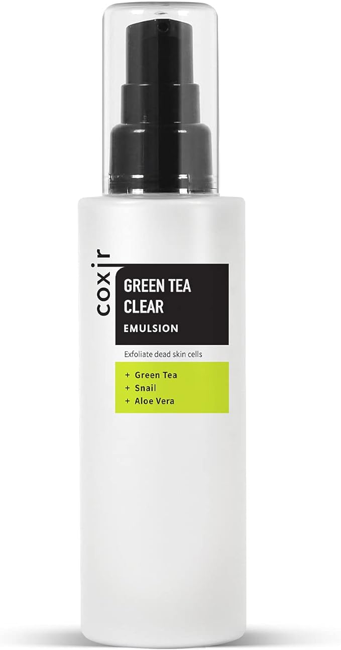 Coxir Green Tea Emulsja do Twarzy z Ekstraktem z Zielonej Herbaty 100ml
