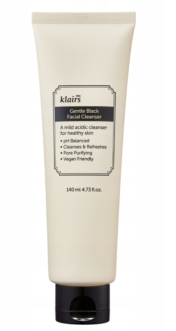 Klairs Gentle Black Facial Cleanser Pianka do Mycia Twarzy 140ml
