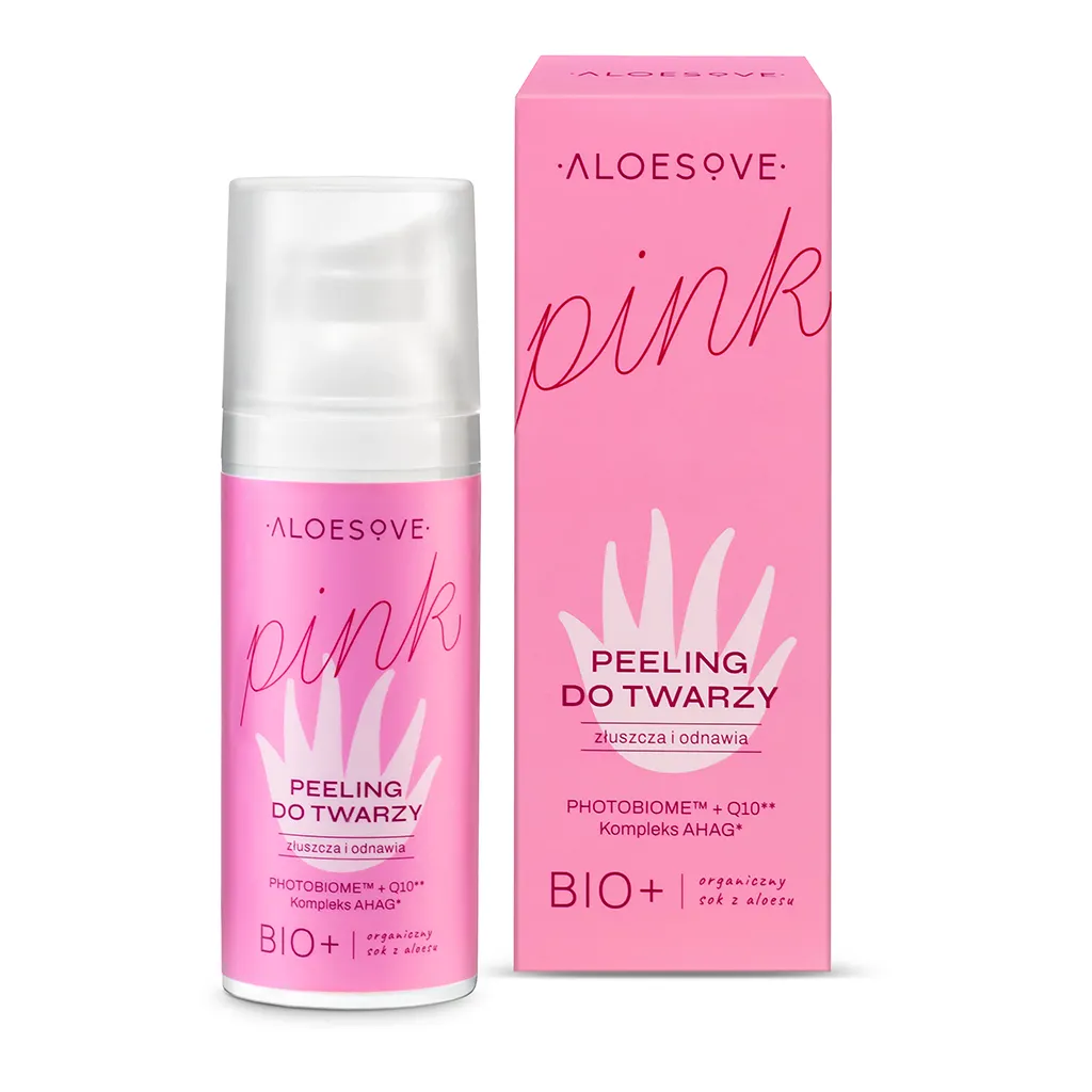 ALOESOVE Pink Kwasowy Peeling do Twarzy 50ml