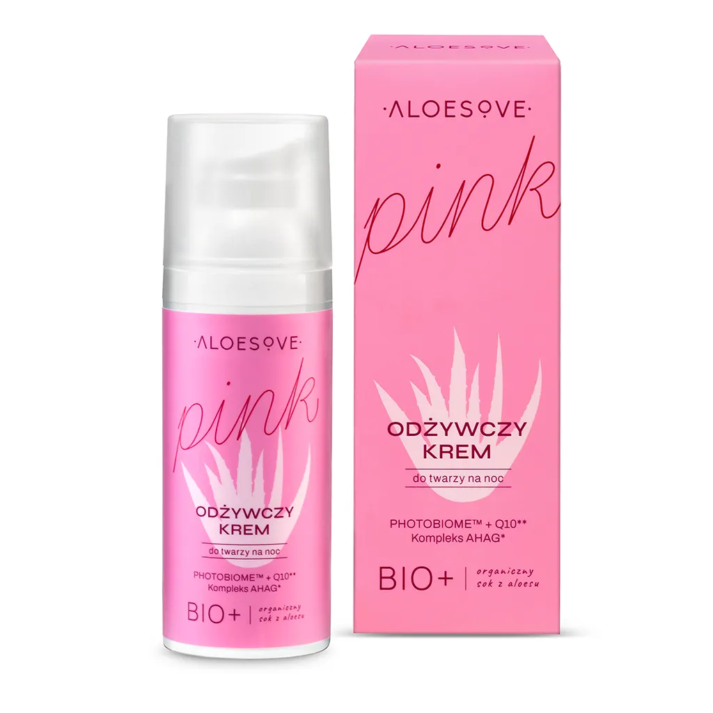 ALOESOVE Pink Odżywczy Krem do Twarzy na Noc 50ml