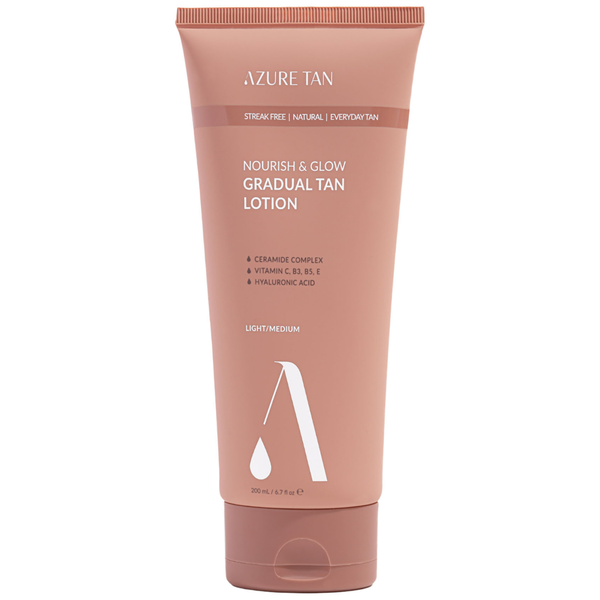 Azure Tan Nourish & Glow Stopniowo Opalający Balsam do Ciała Light/Medium 200ml