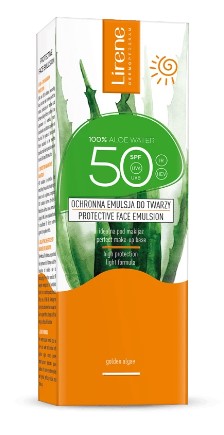 Lirene Ochronna Emulsja do Twarzy z Aloesem SPF50 50ml