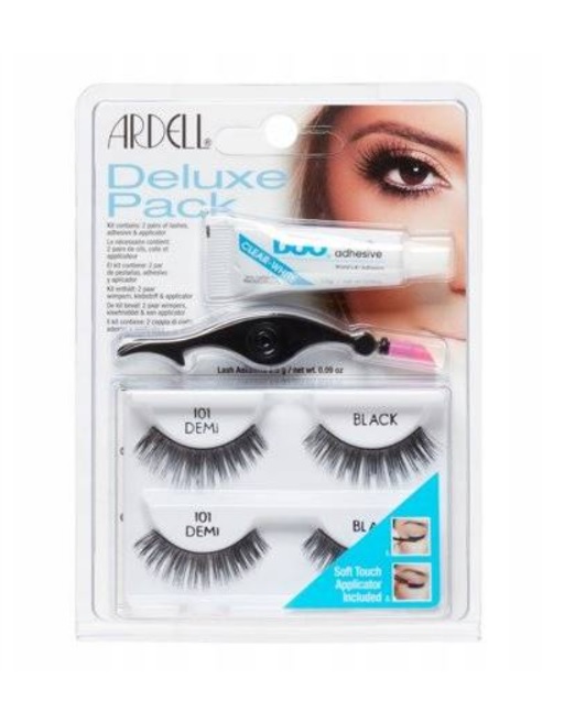 Ardell Deluxe Pack Zestaw Rzęs w Paskach 101 + Aplikator + Klej