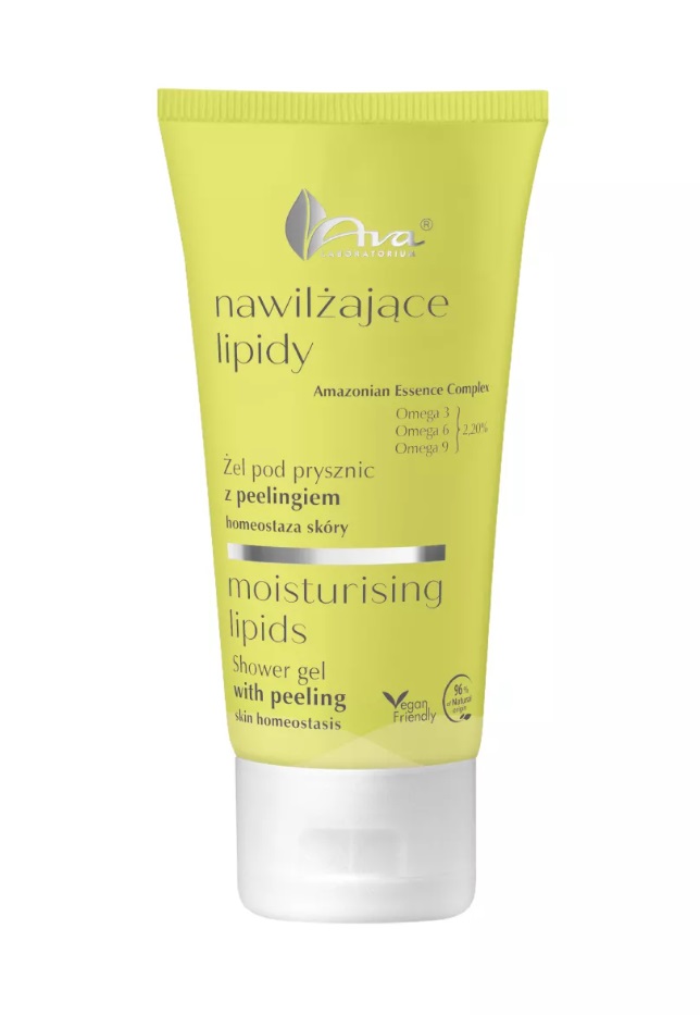 Nawilżające Lipidy Żel pod prysznic z peelingiem