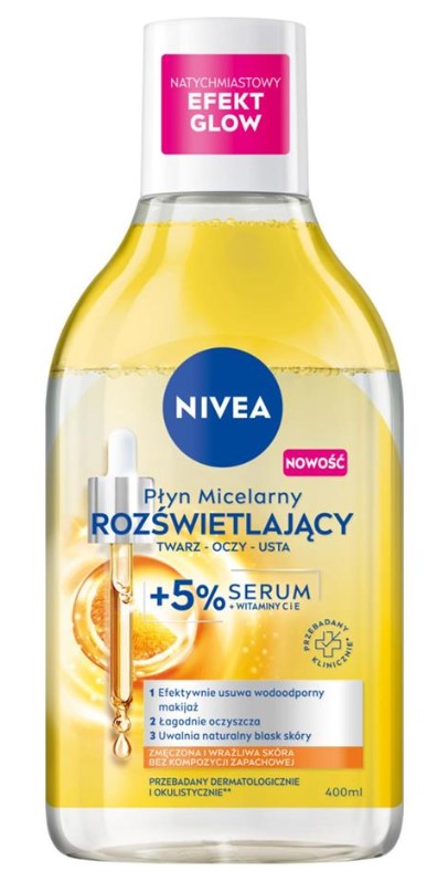 NIVEA Rozświetlający Płyn Micelarny z 5% Serum 400ml