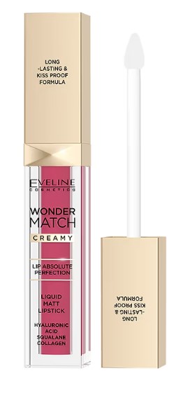 Eveline Wonder Match Creamy Matowa Pomadka w Płynie 10 Berry Rose