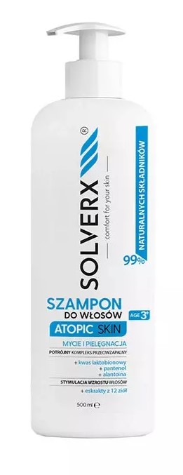 Solverx Atopic Skin Szampon do Włosów 500ml