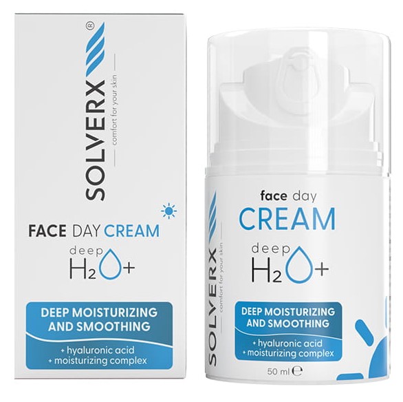Solverx Deep H2O+ Nawilżający Krem do Twarzy na Dzień 50ml