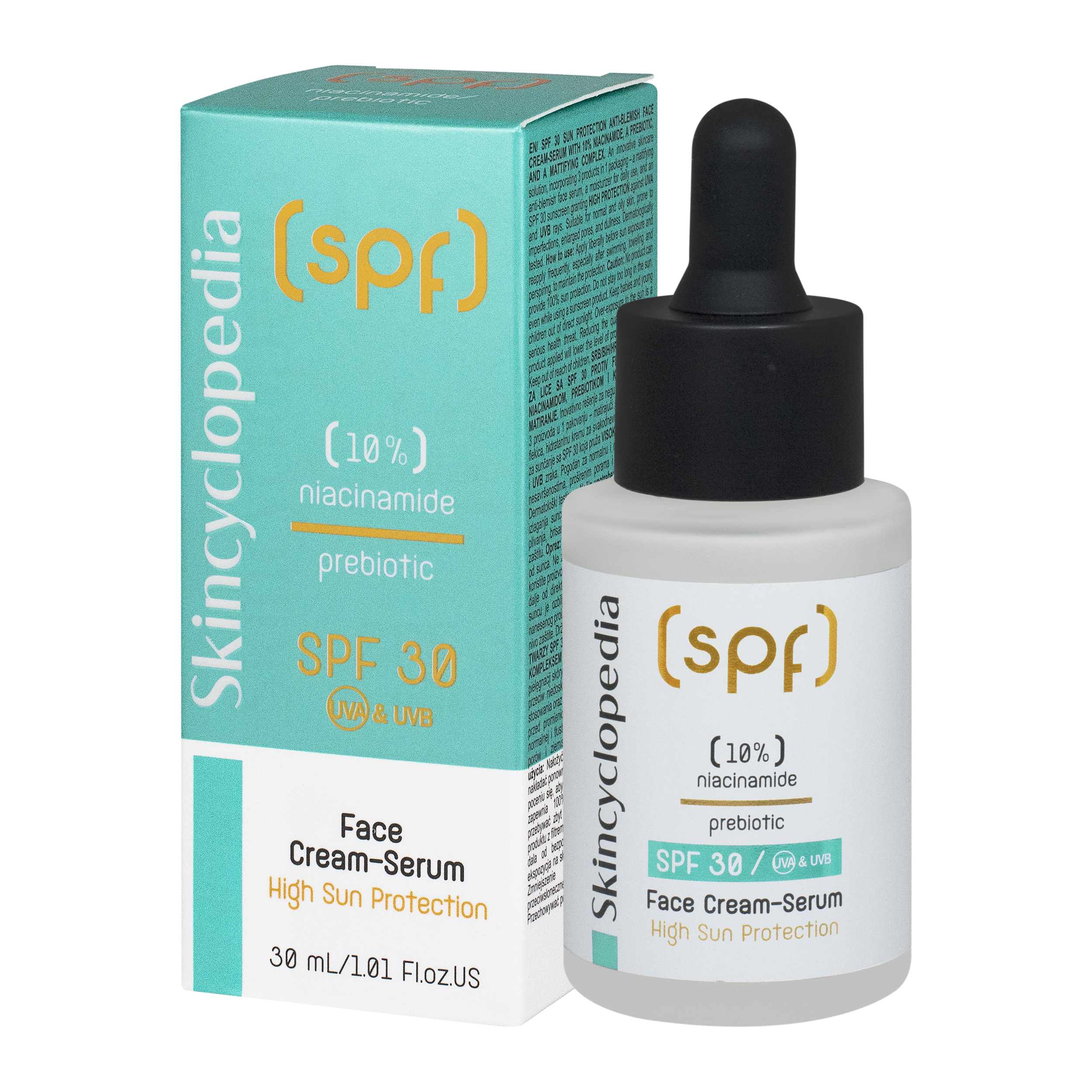 10% Kwas Niacynamidowy + Prebiotyczny Krem Serum SPF 30